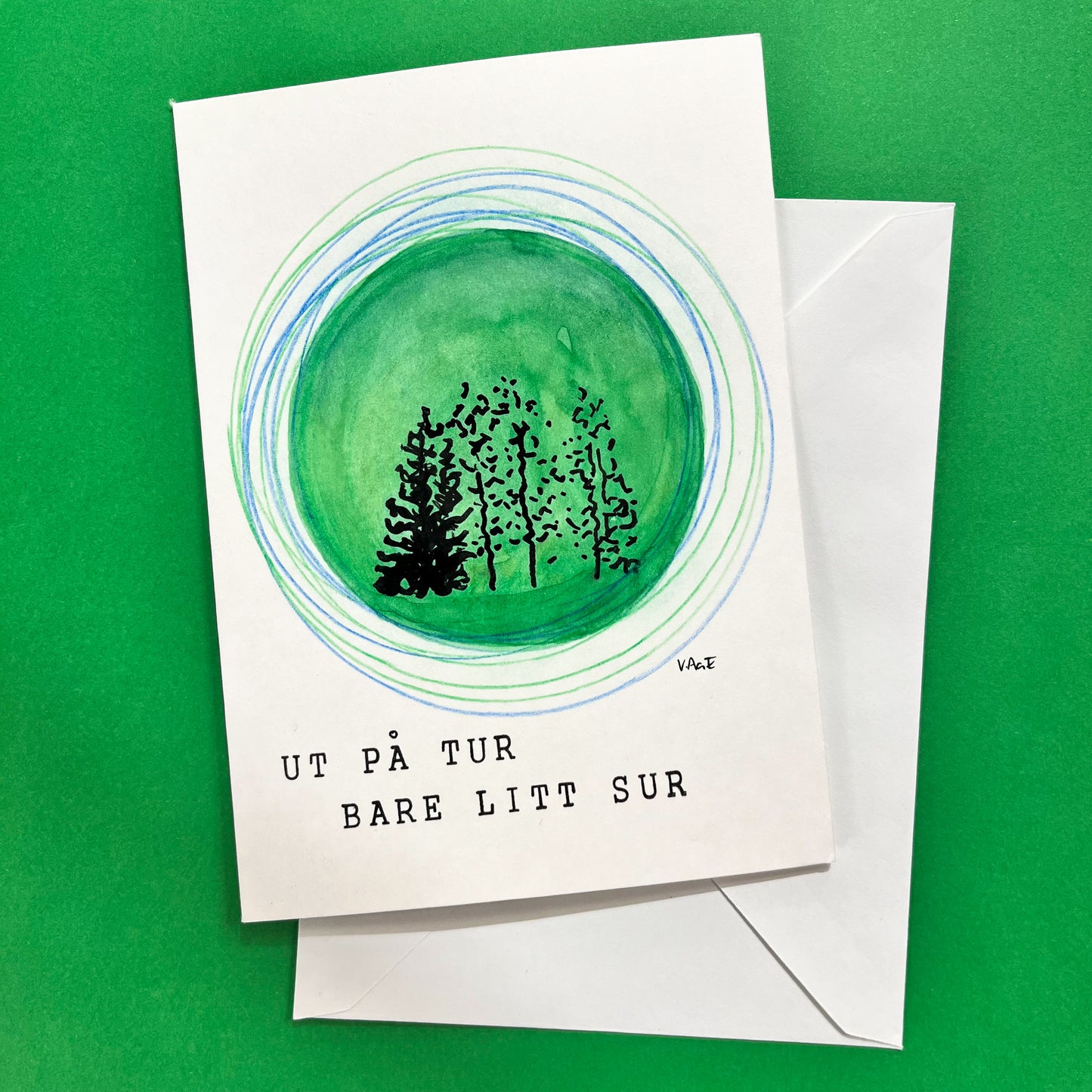 -Ut på tur- håndlaget dobbelt kort