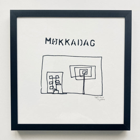 Møkkadag print med ramme