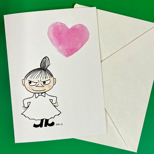 Lille My håndlaget dobbelt kort