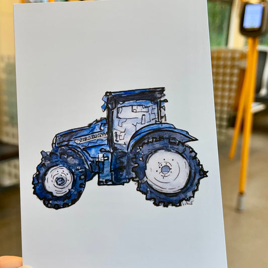 New Holland Traktor postkort