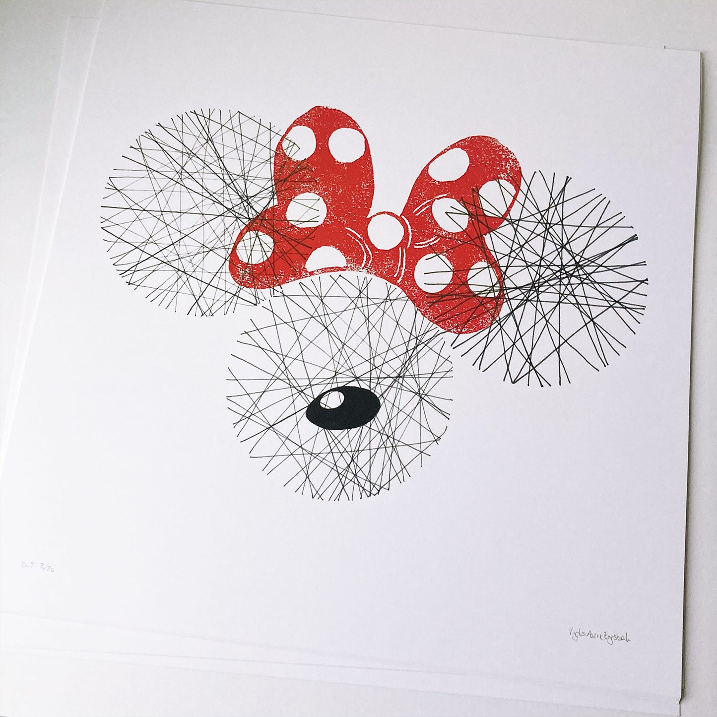 Minnie, kunstplakat 32,5x32,5