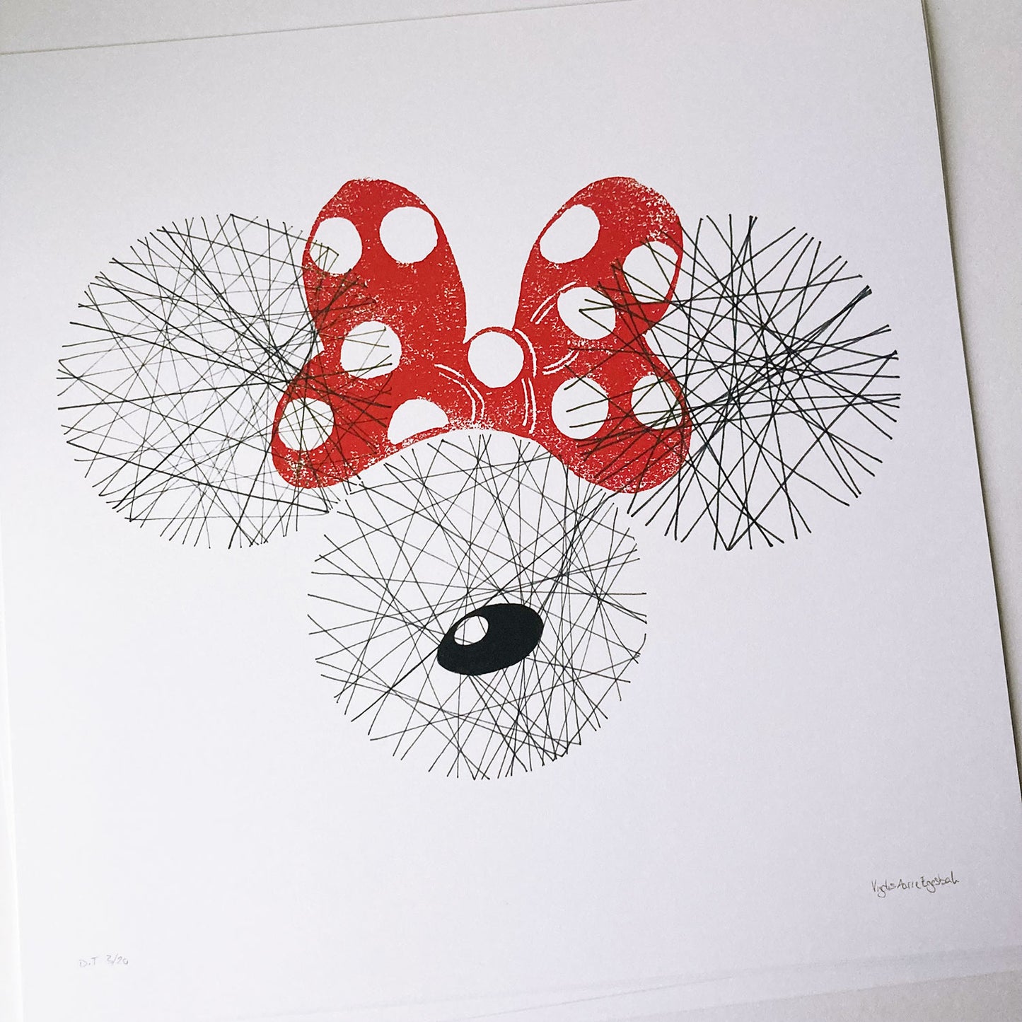 Minnie, kunstplakat 32,5x32,5